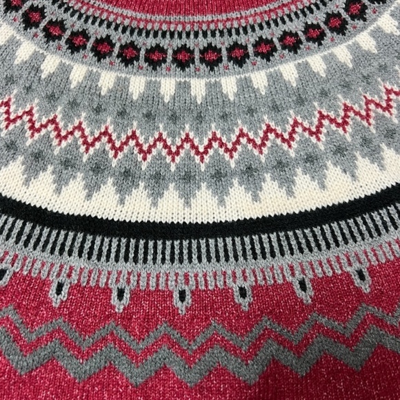 Vintage Red Weatherproof Fair Isle Wm Sweater - Picture 2 of 6